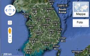 Corea del Sud Google Maps